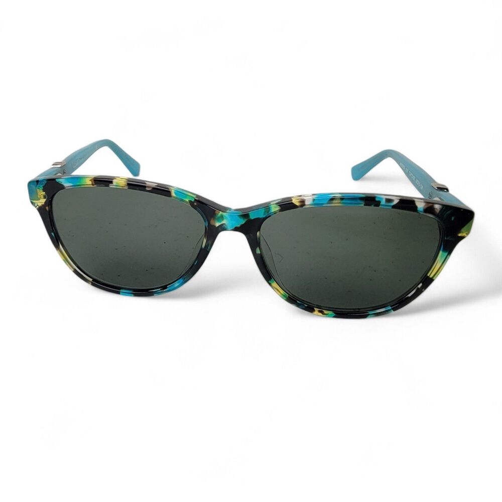 Nicole Miller Arden CG C02 Eyeglass Frames Tortoise Teal 52-15-138 Cat Eye Glam
